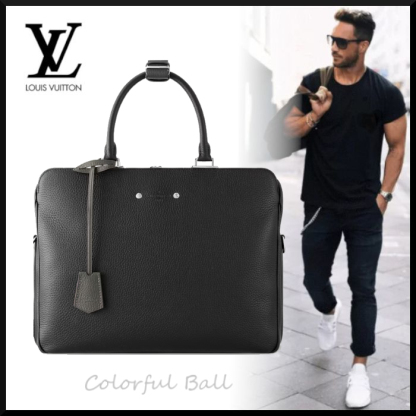 【国内発送】ヴィトンキャップTシャツパンツスニーカーに合うビジネスバッグ