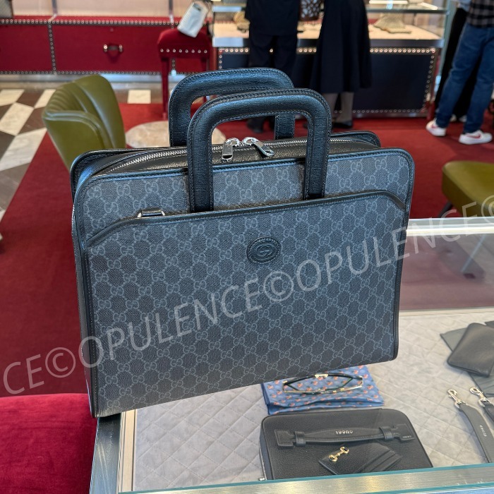 GUCCI グッチ 人気 GGスプリーム ブリーフケース ビジネスバッグ