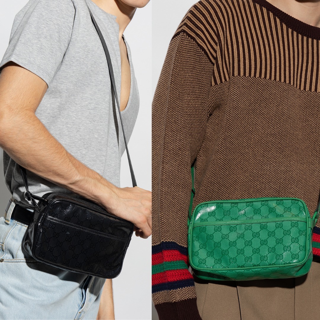 【完売必至】グッチ 光沢が美しいモノグラム柄ショルダーバッグ