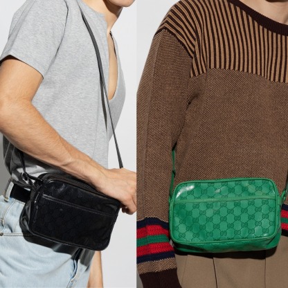 【完売必至】グッチ 光沢が美しいモノグラム柄ショルダーバッグ