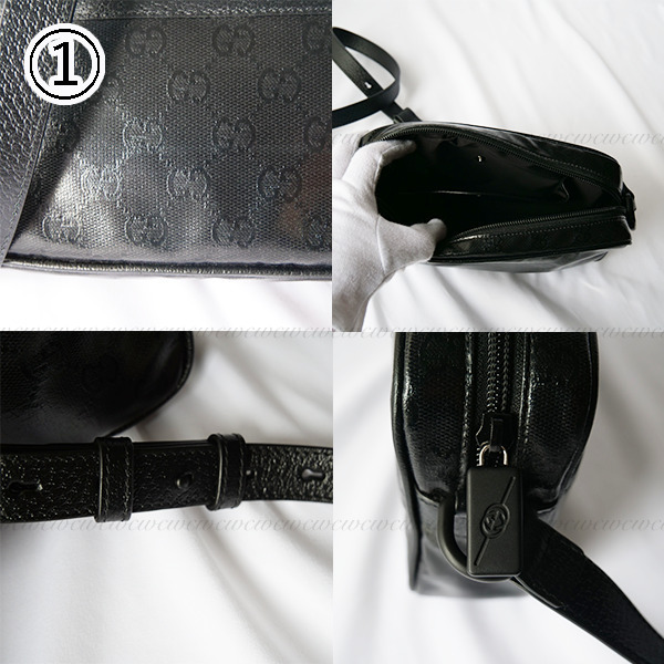 【完売必至】グッチ 光沢が美しいモノグラム柄ショルダーバッグ
