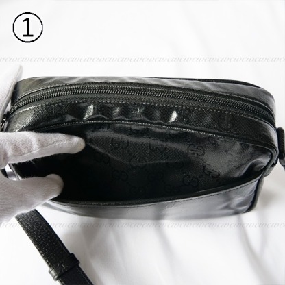 【完売必至】グッチ 光沢が美しいモノグラム柄ショルダーバッグ