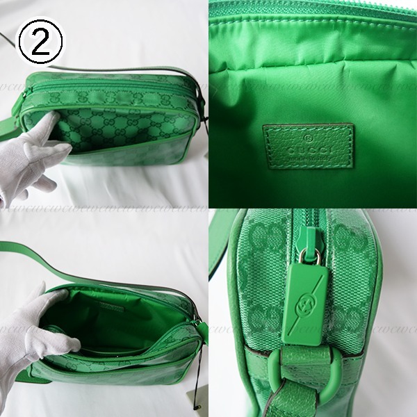【完売必至】グッチ 光沢が美しいモノグラム柄ショルダーバッグ