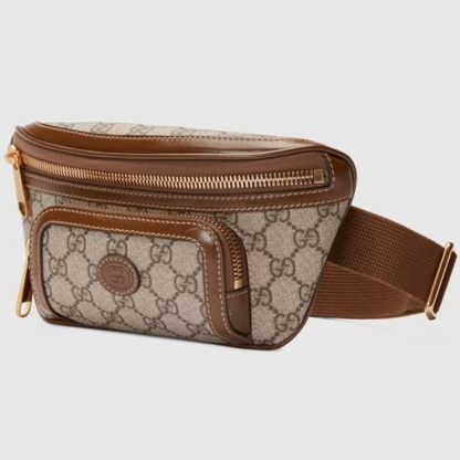 国内発【GUCCI】インターロッキングG付き ベルトバッグ
