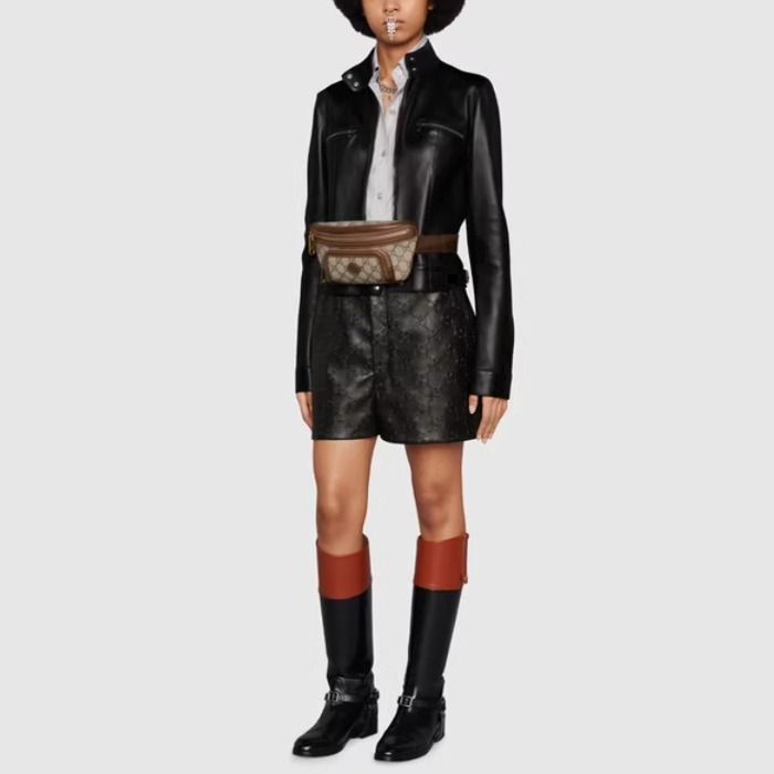 国内発【GUCCI】インターロッキングG付き ベルトバッグ