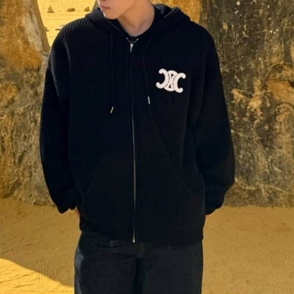 ★大人気！トリオンフが映える★【CELINE】ニットパーカー