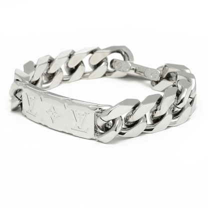 国内即発 Louis Vuitton LV チェーンブレスレット モノブラム