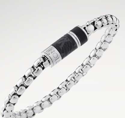 国内発Louis Vuittonブレスレットチェーン モノグラムエクリプス