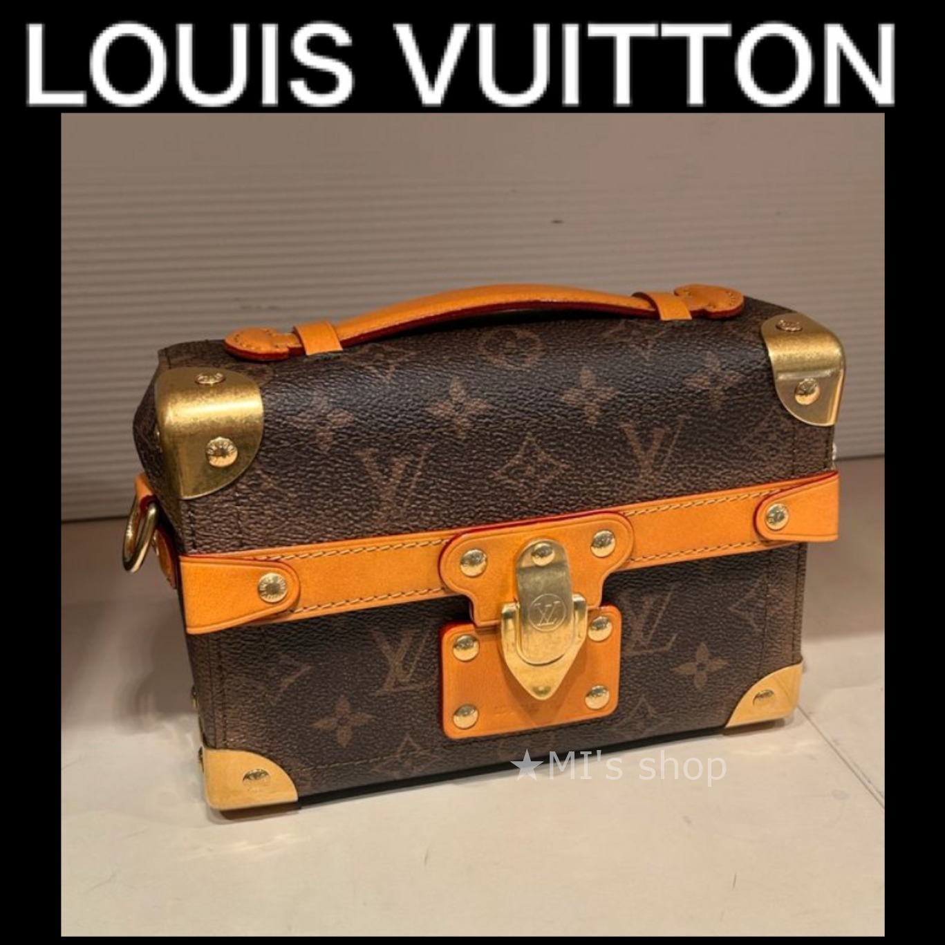 【高級感溢れるトランク型☆】ルイヴィトン　ショルダーバッグ