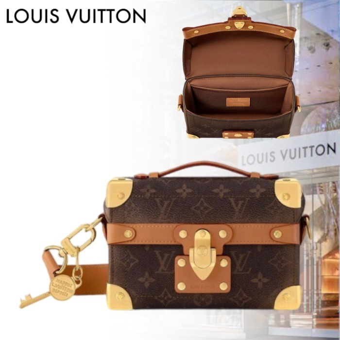 【高級感溢れるトランク型☆】ルイヴィトン　ショルダーバッグ