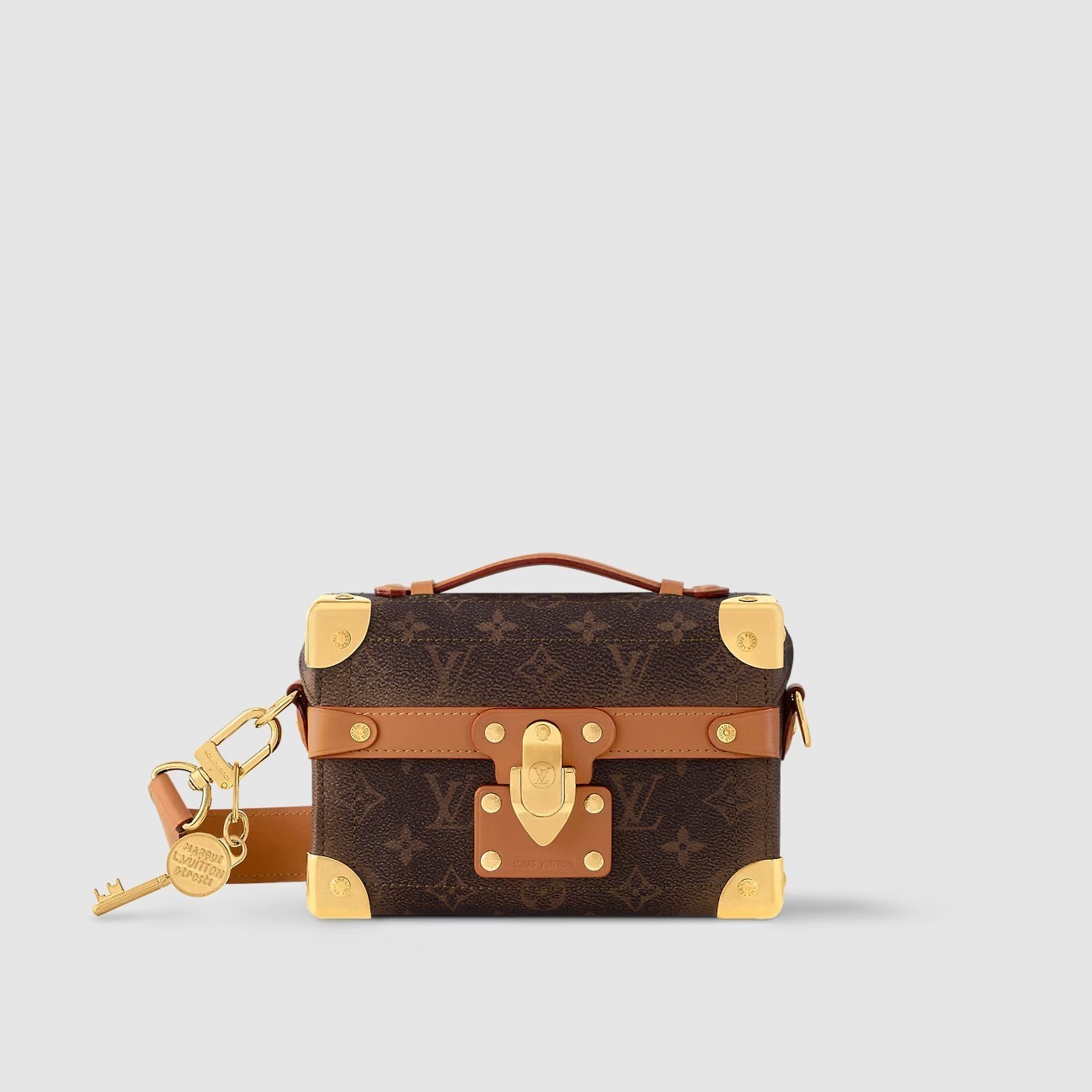 【高級感溢れるトランク型☆】ルイヴィトン　ショルダーバッグ