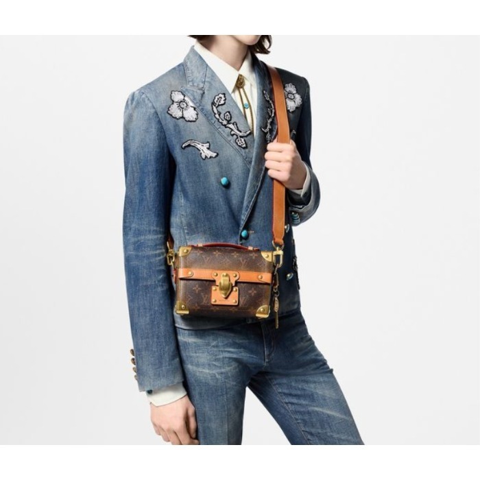 【高級感溢れるトランク型☆】ルイヴィトン　ショルダーバッグ