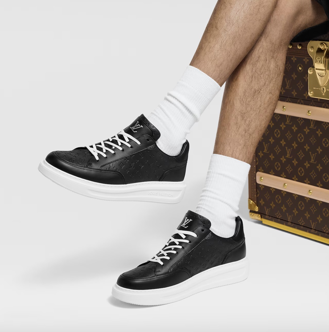 ◆快適な履き心地【 LV 】ビバリーヒルズ・ライン スニーカー