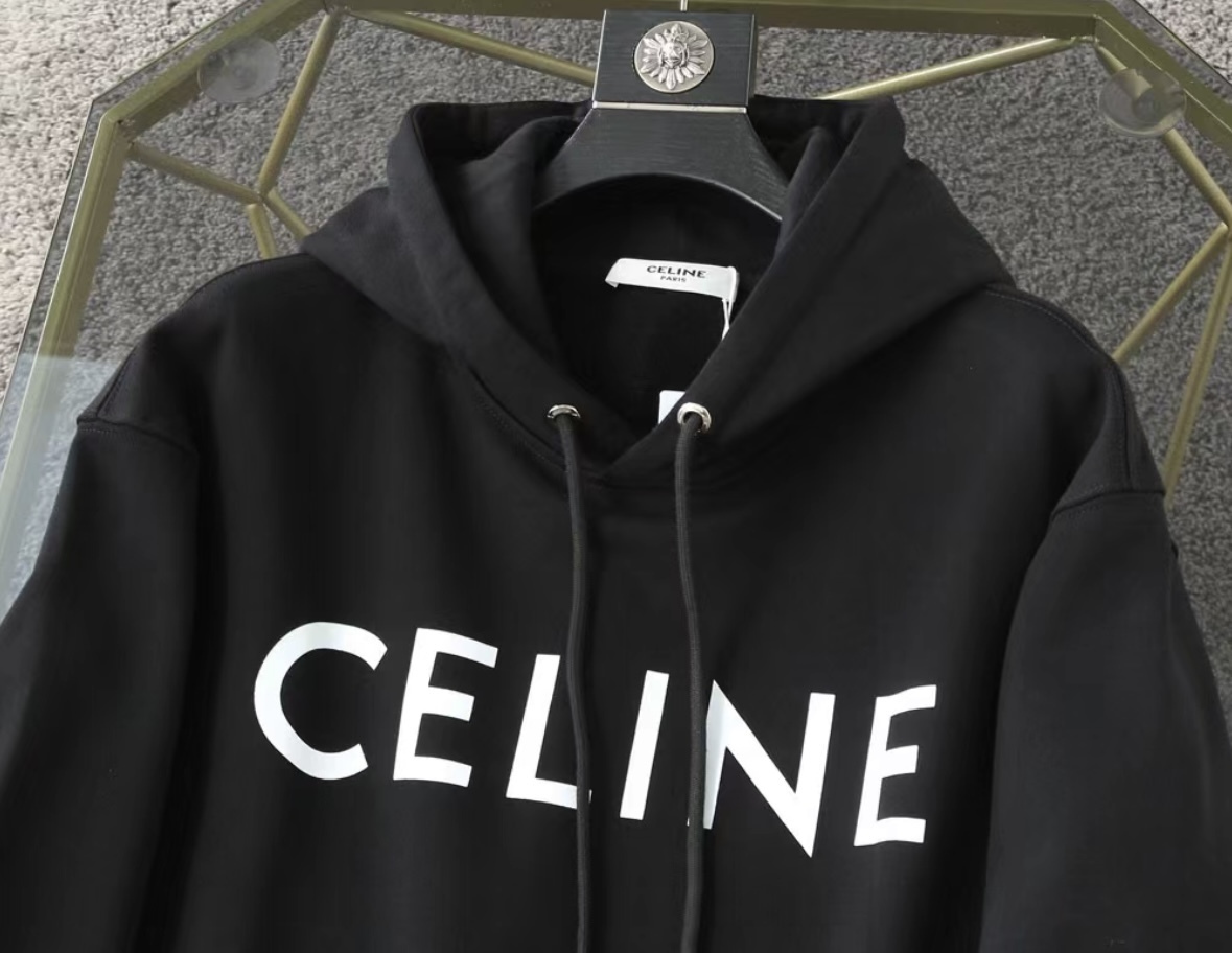 【国内即日発送】CELINE ルーズ フーディー / コットンフリース