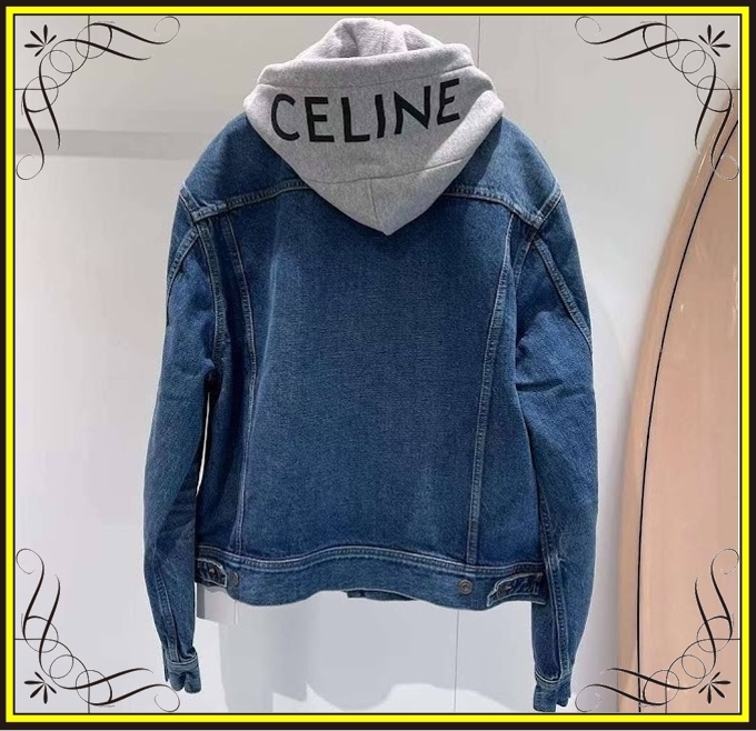 【CELINE】セリーヌ フード付きトラッカージャケット