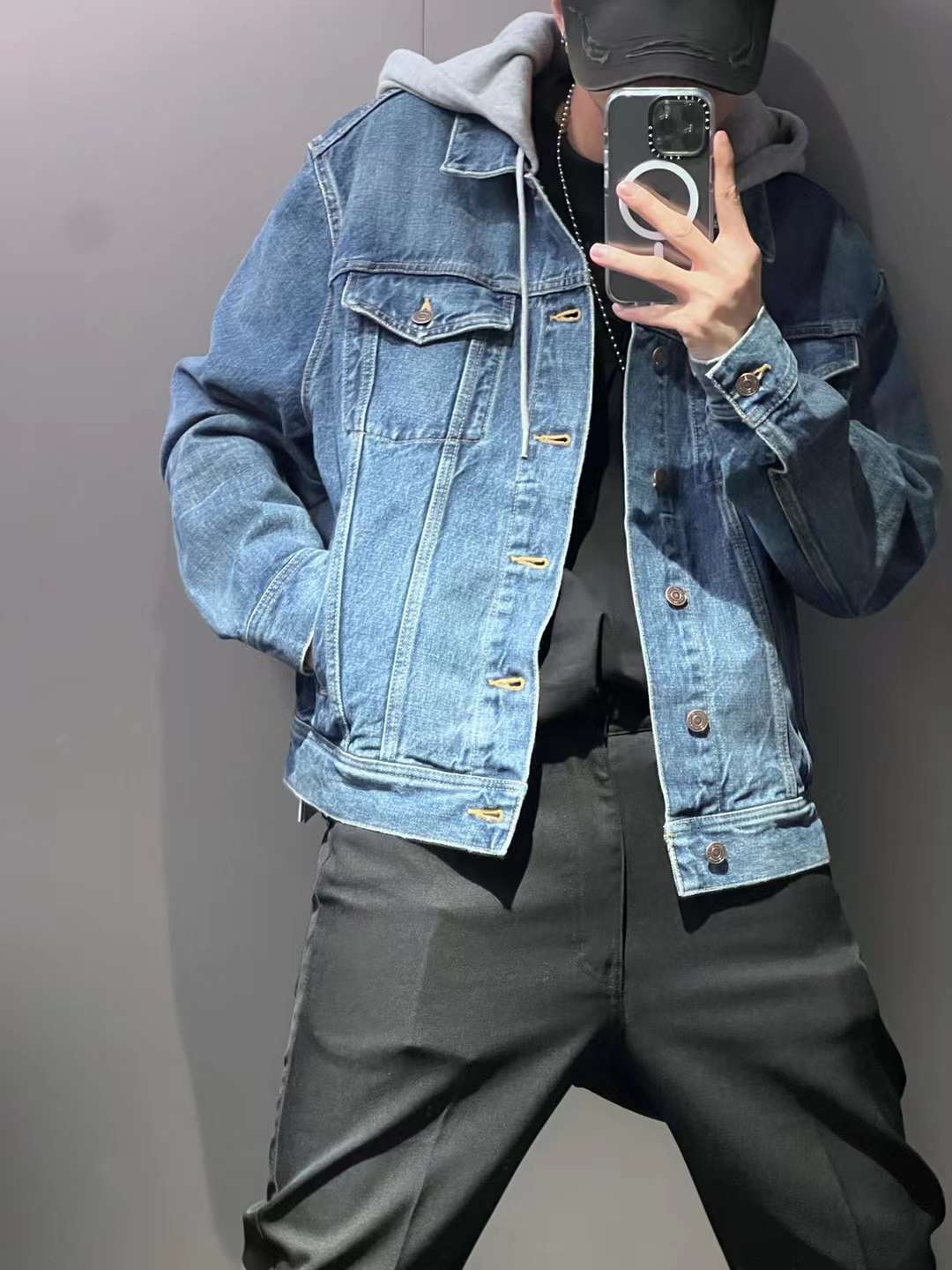 【CELINE】セリーヌ フード付きトラッカージャケット