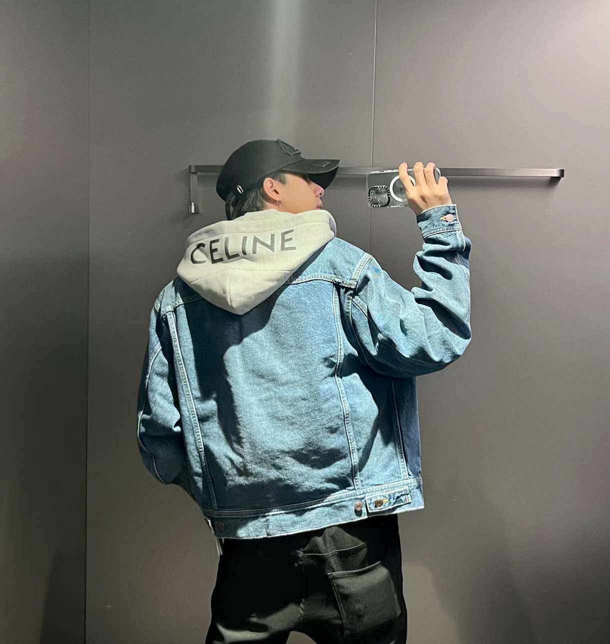 【CELINE】セリーヌ フード付きトラッカージャケット