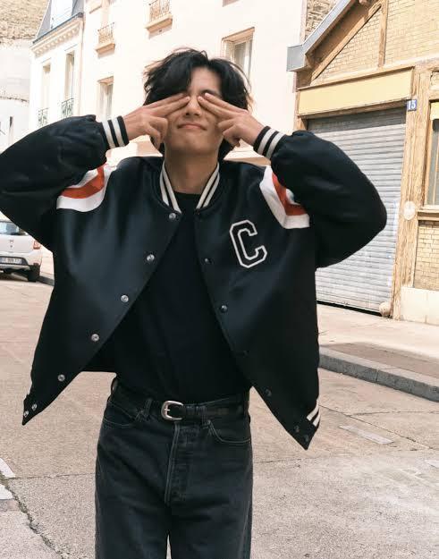 ★BTSのV(テテ)着用★関税・送料込 CELINE ロゴ刺繍 サテン テディジャケット