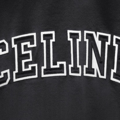 ★BTSのV(テテ)着用★関税・送料込 CELINE ロゴ刺繍 サテン テディジャケット