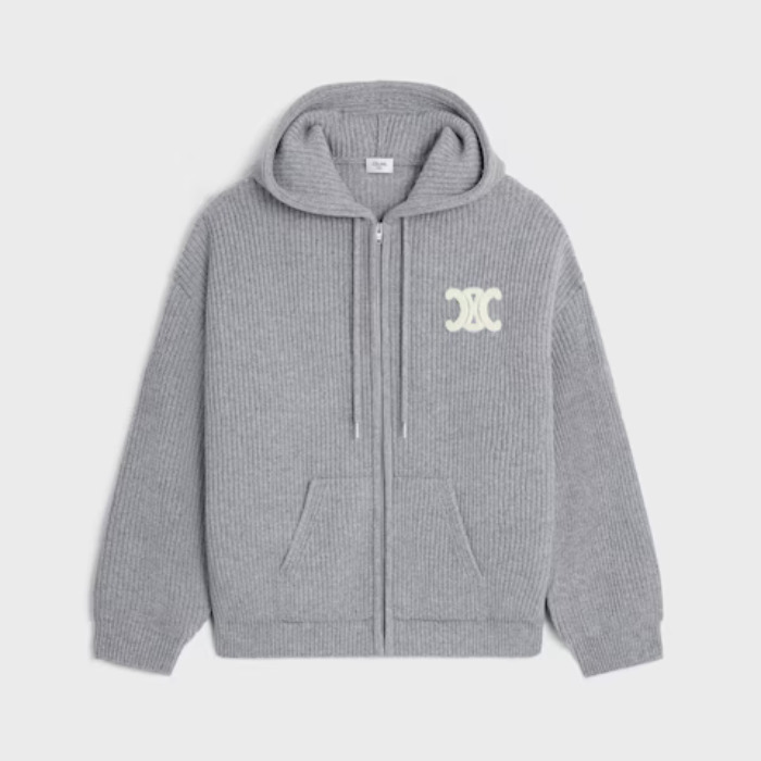 ★大人気！トリオンフが映える★【CELINE】ニットパーカー