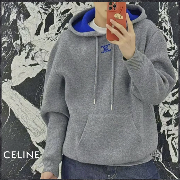 CELINE 26SS《フードセーター》トリオンフジャカード 直営店