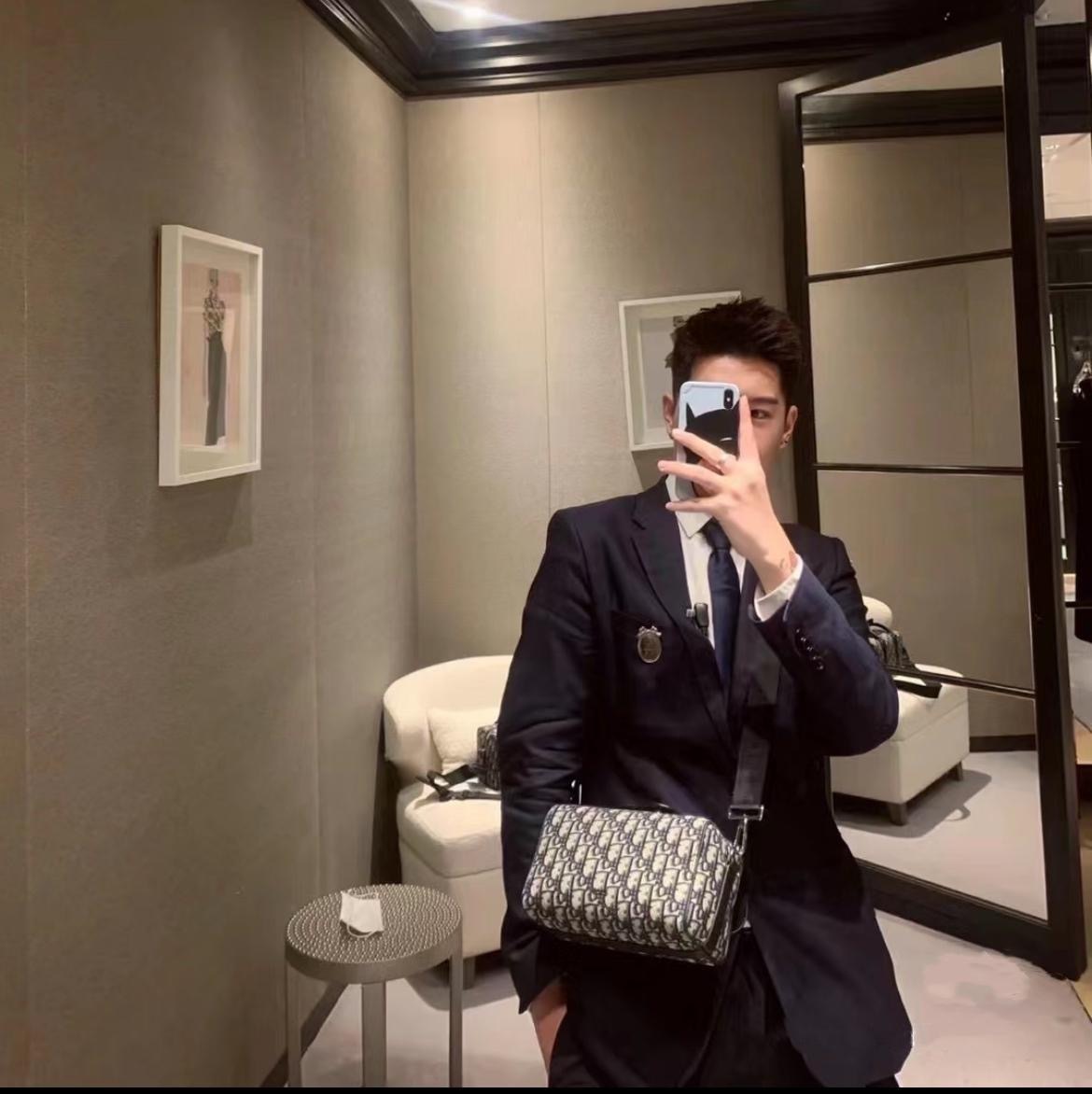 Dior LINGOT 22 バッグ　ディオール オブリーク ジャカード