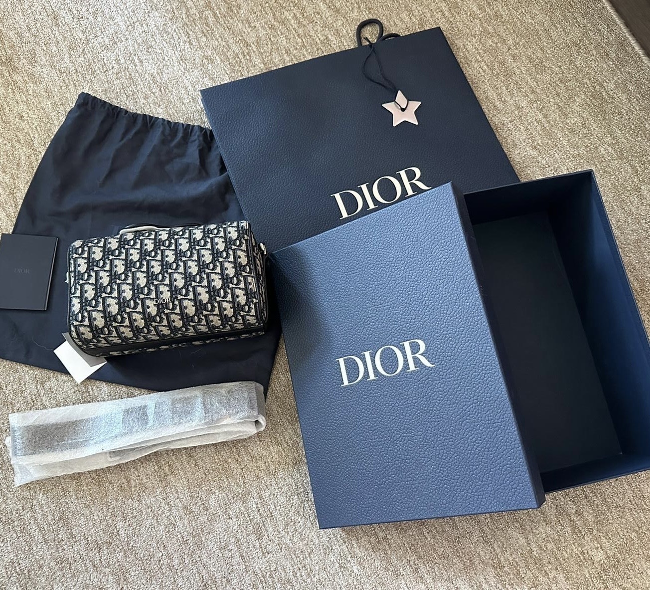 Dior LINGOT 22 バッグ　ディオール オブリーク ジャカード