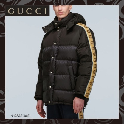 売切必至★Gucci GGジャカード ナイロン ダウンコート★New