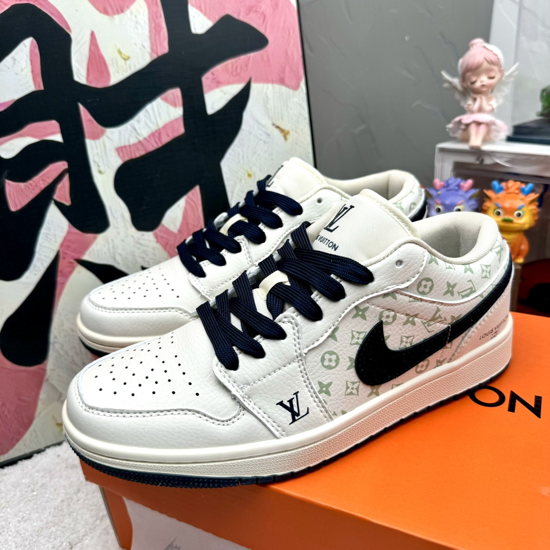 Louis Vuitton x Travis Scott x Nike Air Jordan 1 Low OG SP LV Monogram AJ1
