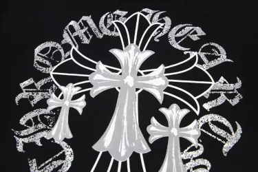 Chrome Heart クロムハーツ Tシャツ 黒 綿100% zH0121