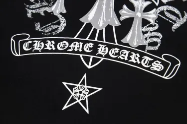 Chrome Heart クロムハーツ Tシャツ 黒 綿100% zH0121