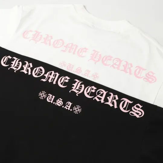クロムハーツChrome Heart Tシャツ黒&白 綿100% zh0122