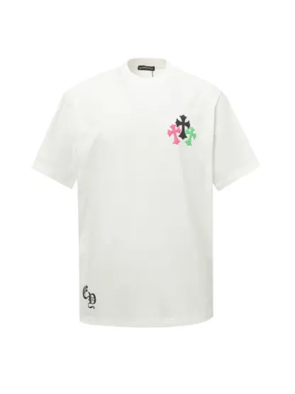 クロムハーツChrome Heart Tシャツ黒&白 綿100% zh0123