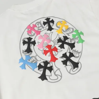 クロムハーツChrome Heart Tシャツ黒&白 綿100% zh0123
