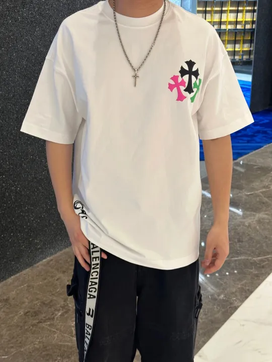 クロムハーツChrome Heart Tシャツ黒&白 綿100% zh0123