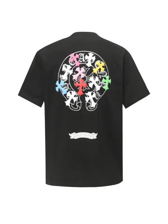 クロムハーツChrome Heart Tシャツ黒&白 綿100% zh0123