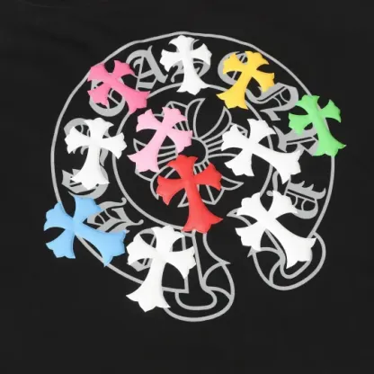 クロムハーツChrome Heart Tシャツ黒&白 綿100% zh0123