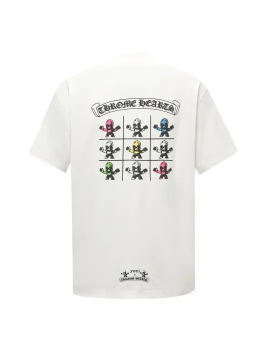 クロムハーツChrome Heart Tシャツ黒&白 綿100% zh0126