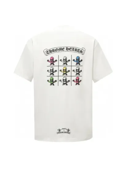 クロムハーツChrome Heart Tシャツ黒&白 綿100% zh0126