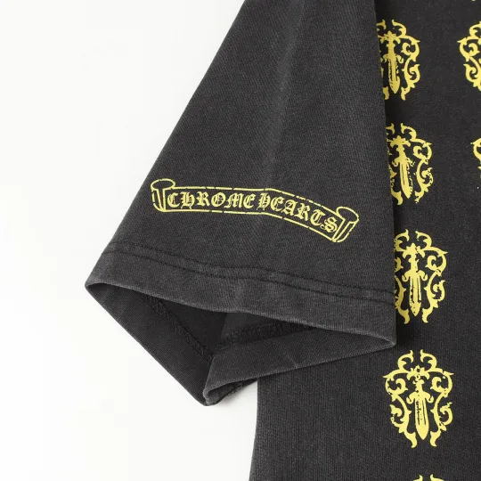 Chrome Heart クロムハーツ Tシャツ 黒 綿100% zH0127