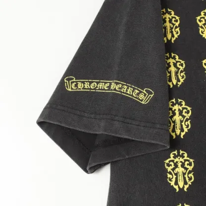 Chrome Heart クロムハーツ Tシャツ 黒 綿100% zH0127