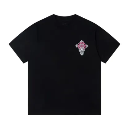 クロムハーツChrome Heart Tシャツ　黒&白 2色　綿100% zh0114