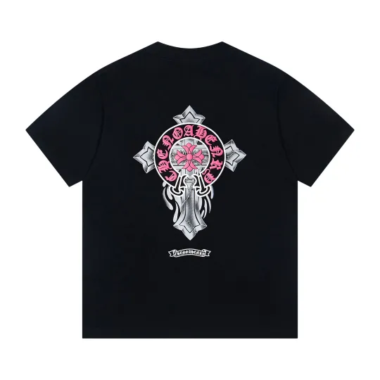 クロムハーツChrome Heart Tシャツ　黒&白 2色　綿100% zh0114