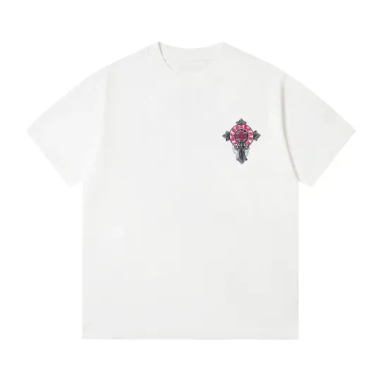 クロムハーツChrome Heart Tシャツ　黒&白 2色　綿100% zh0114
