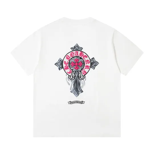 クロムハーツChrome Heart Tシャツ 黒&白 2色 綿100% zh0114