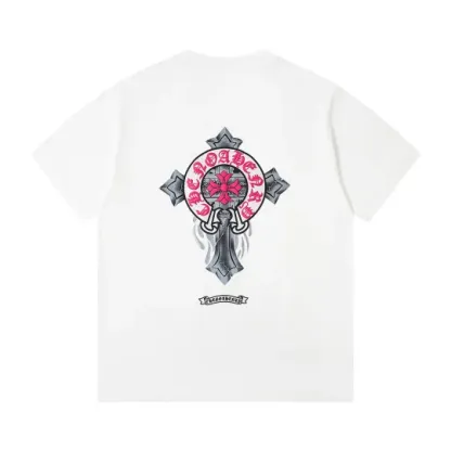 クロムハーツChrome Heart Tシャツ　黒&白 2色　綿100% zh0114
