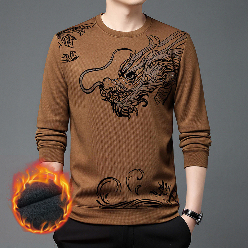 Dragon new silk velvet casual sweater
