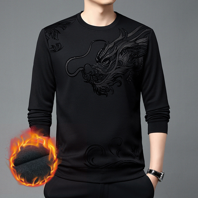 Dragon new silk velvet casual sweater