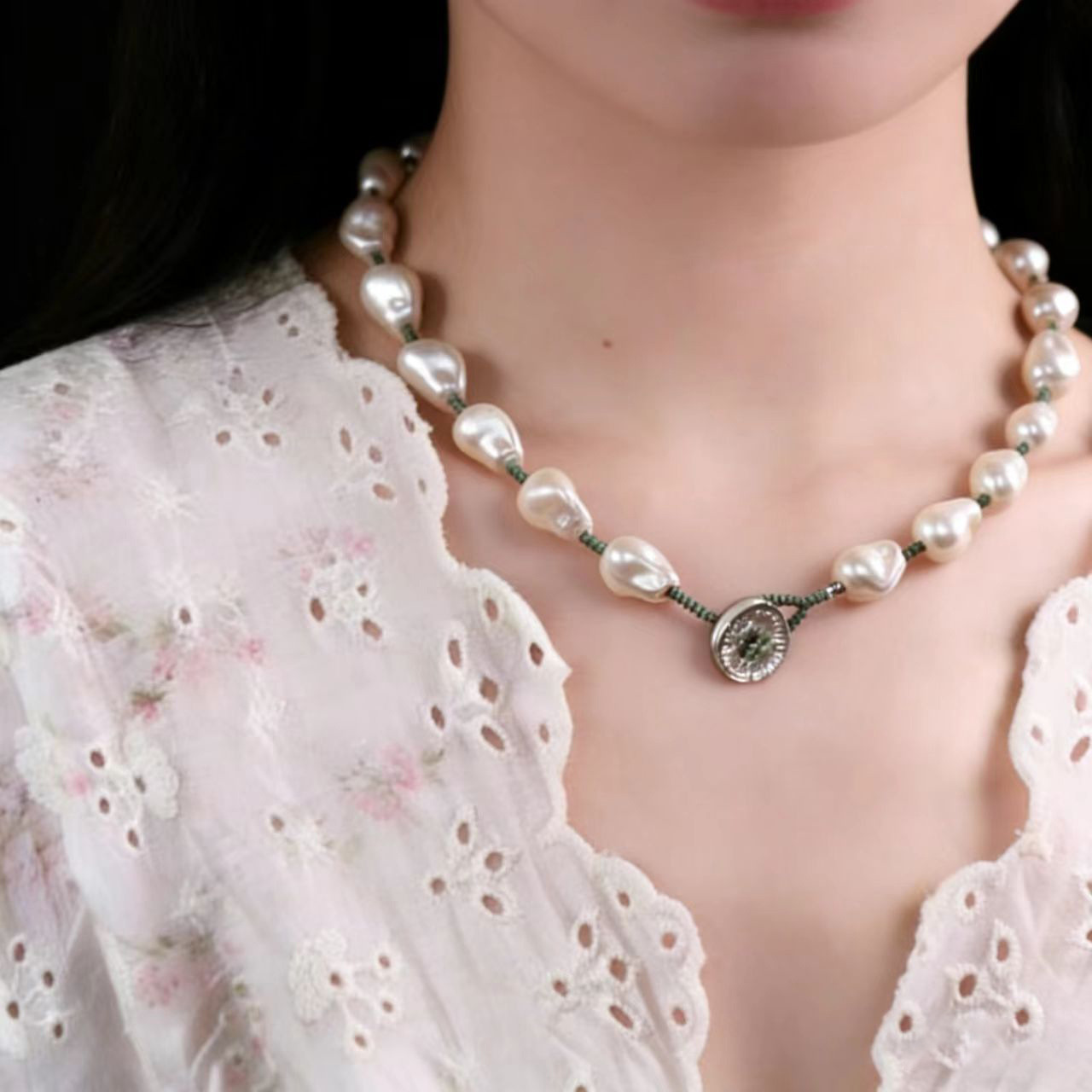 春意盎然｜不規則巴洛克珍珠手鍊｜復古國風首飾搭配