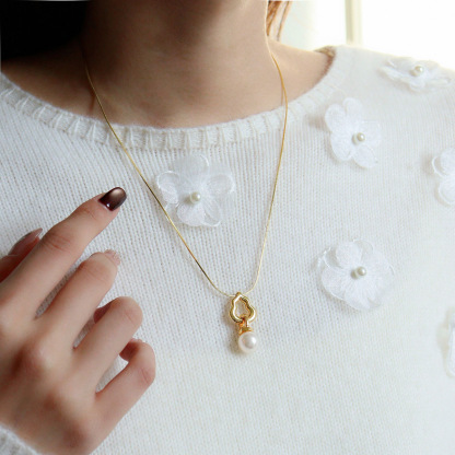 「悅熙」水晶珍珠葫蘆項鍊｜1條項鍊2種戴法｜可拆疊戴